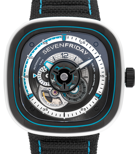 Sevenfriday Watch P3C/08 SUMM.R-BLUE - Black