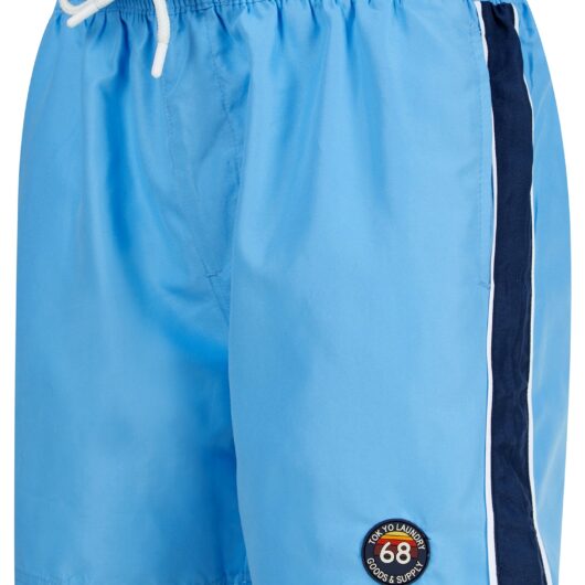 Swim Shorts Capitola Swim Shorts with Side Tape Detail in Azure Blue / S - Tokyo Laundry