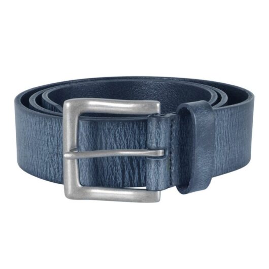 Sierra Azure Marco Mens Leather Belt 32 Inch - 44 Inch - Blue - 32"