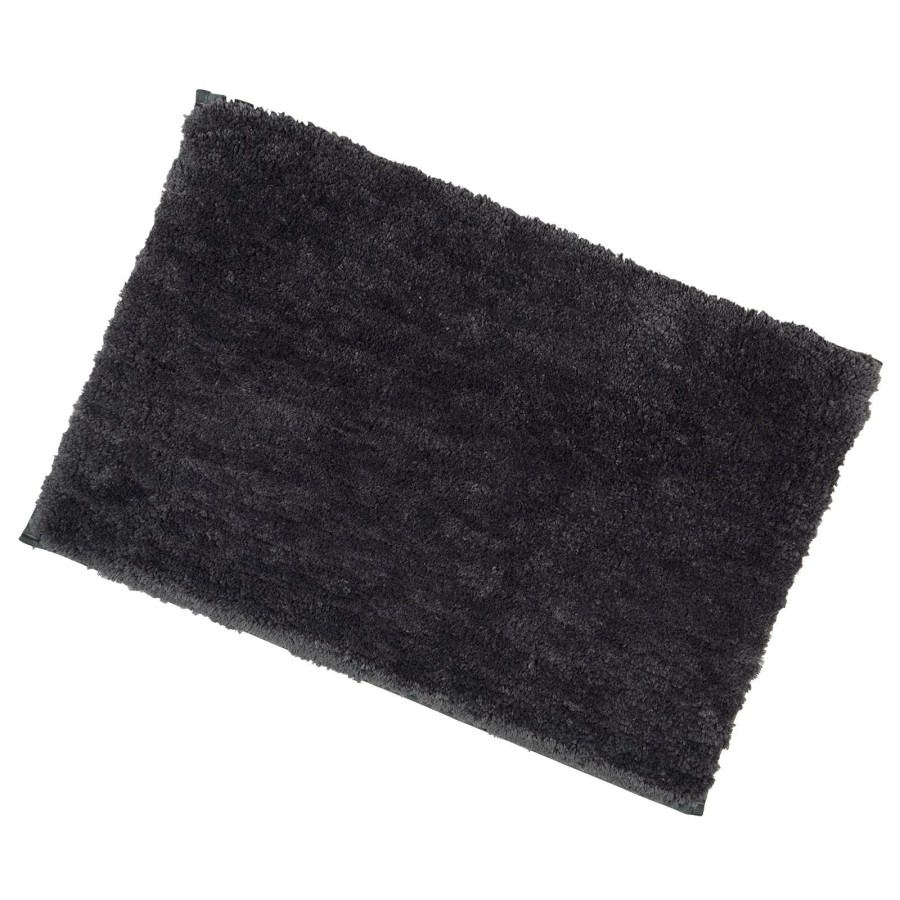 Soft Tufted Bathroom Bath Shower Mat Non-Slip Backing 12 Colours - Slate - 40x60cm