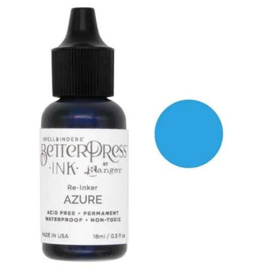 Spellbinders BetterPress Reinker Blue | Azure