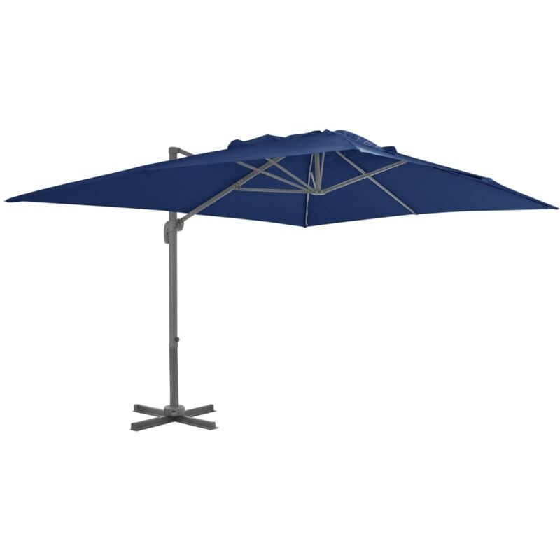 Cantilever Garden Parasol,Garden Umbrella with Aluminium Pole 4x3 m Azure Blue VSVS818009